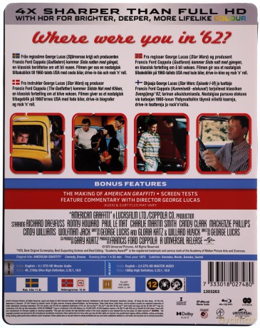 American Graffiti (Amerykańskie graffiti) (steelbook) [Blu-Ray 4K]+[Blu-Ray]