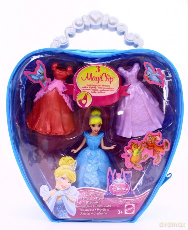 MATTEL Lalka Disney Princess MagiClip Modna Torebka Księżniczki (BBD31) [ZABAWKA]