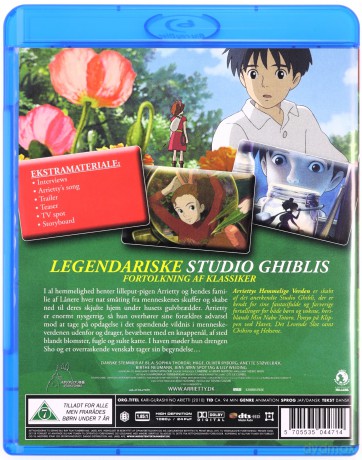 Arriettys Hemmelige Verden (Tajemniczy świat Arrietty) [Blu-Ray]