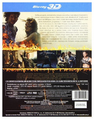 Pompeje 3D [Blu-Ray 3D]