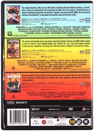 Bad Boys 1-3 [3DVD]