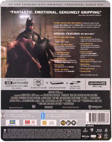 Batman - Początek (steelbook) [Blu-Ray 4K]+[Blu-Ray]