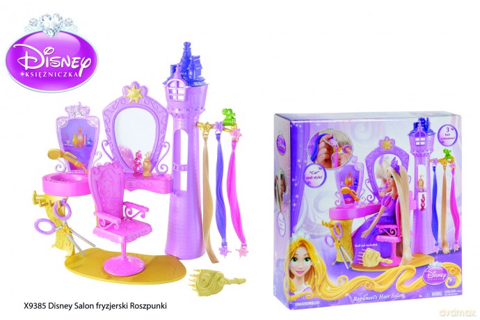 MATTEL Disney Princess Salon fryzjerski Roszpunki (X9385) [ZABAWKA]