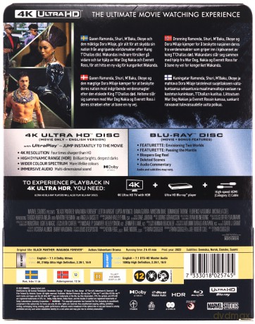 Black Panther: Wakanda Forever (Czarna Pantera: Wakanda w moim sercu) (steelbook) [Blu-Ray 4K]+[Blu-Ray]