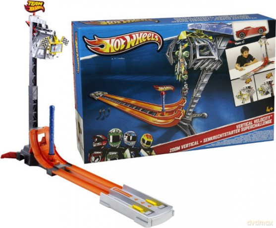 HOT WHEELS Wyścig w pionie tor X9283 [ZABAWKA]