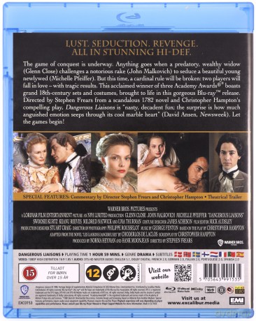 Dangerous Liaisons (Niebezpieczne związki) [Blu-Ray]