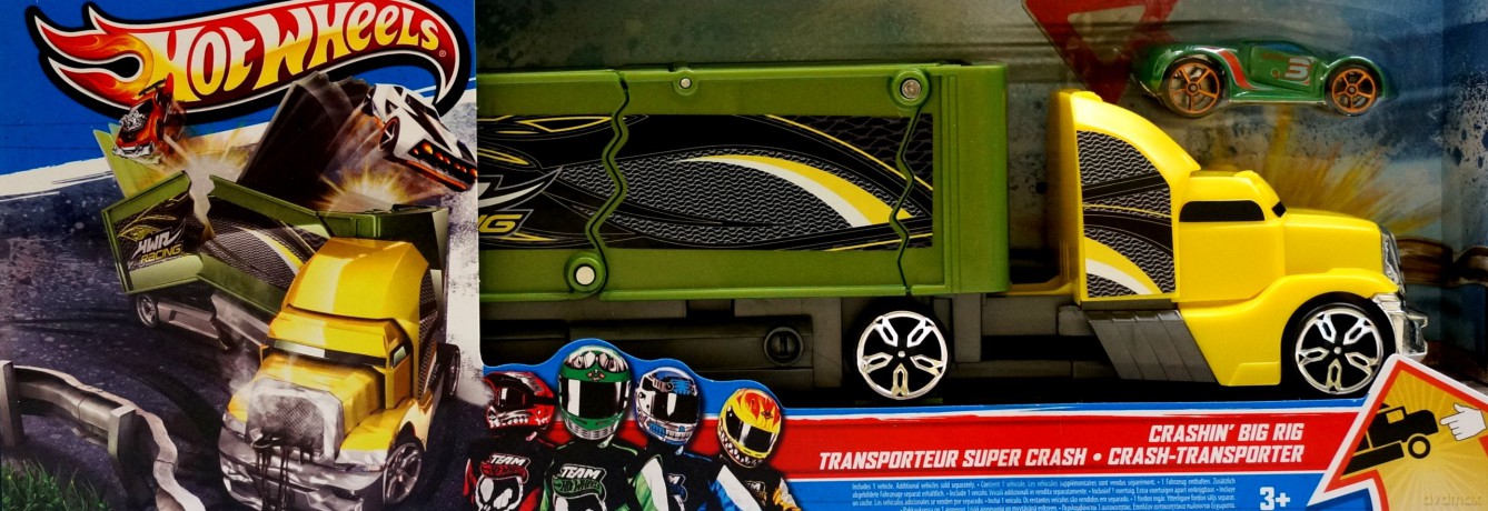 HOT WHEELS Ciężarówka z kraksą Y1868 [ZABAWKA]