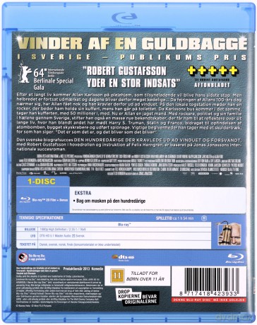 The 100 Year-Old Man Who Climbed Out the Window and Disappeared (Stulatek, który wyskoczył przez okno i zniknął) [Blu-Ray]