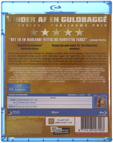The 101-Year-Old Man Who Skipped Out on the Bill and Disappeared (Stujednolatek, który nie zapłacił rachunku i zniknął) [Blu-Ray]