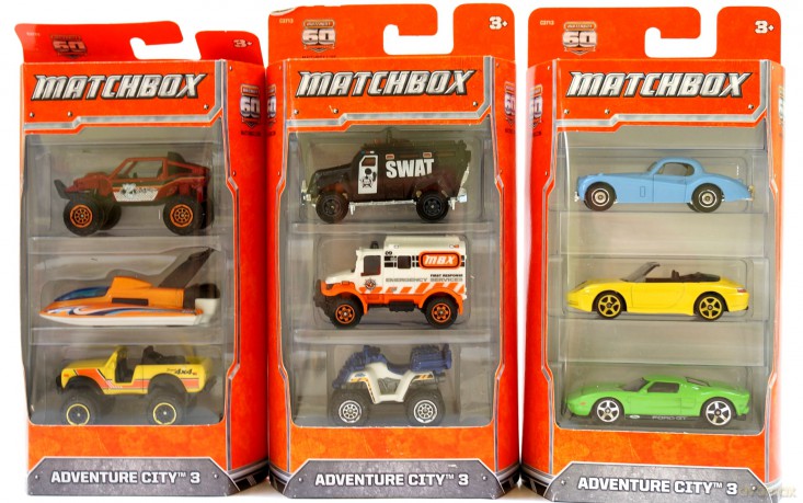 MATCHBOX Małe samochodziki 3-pak C3713 [ZABAWKA]