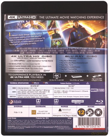 Doctor Strange (Doktor Strange) [Blu-Ray 4K]+[Blu-Ray]