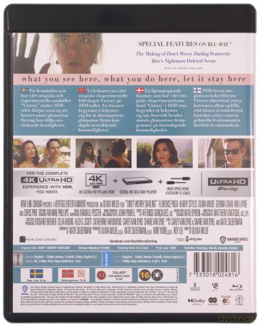 Don't Worry Darling (Nie martw się, kochanie) [Blu-Ray 4K]+[Blu-Ray]