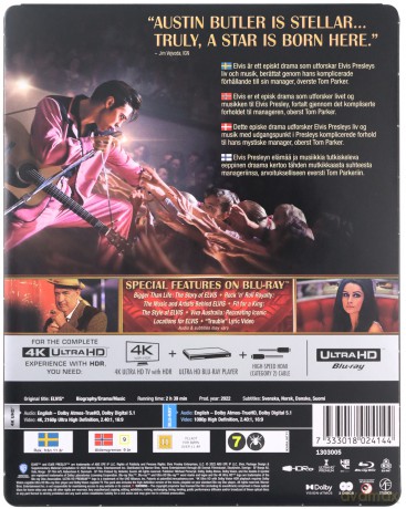 Elvis (steelbook) [Blu-Ray 4K]+[Blu-Ray]