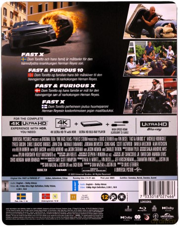 Fast X (Szybcy i wściekli 10) (steelbook) [Blu-Ray 4K]+[Blu-Ray]