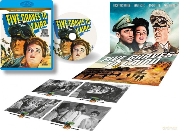 Five Graves to Cairo (Pięć grobów na drodze do Kairu) [Blu-Ray]