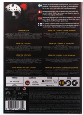 Friday the 13th 8 movie collection /Movies /Collectors Edition/DVD