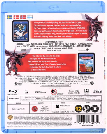 Gremlins / Gremlins 2: The New Batch (Gremliny rozrabiają / Gremliny 2) [2xBlu-Ray]