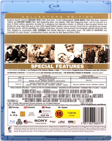The Guns of Navarone (Działa Navarony) [Blu-Ray]