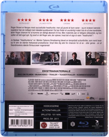 Hodejegerne (Łowcy głów) [Blu-Ray]