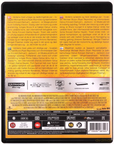 Hitman's Wife's Bodyguard (Bodyguard i żona zawodowca) [Blu-Ray 4K]+[Blu-Ray]