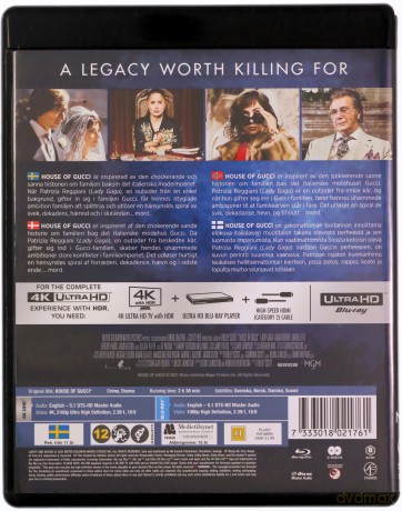 House of Gucci (Dom Gucci) [Blu-Ray 4K]+[Blu-Ray]