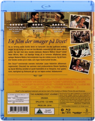 Hundred Foot Journey (Podróż na sto stóp) [Blu-Ray]