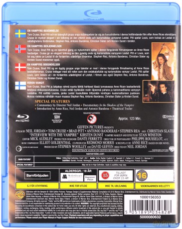 Interview with the Vampire (Wywiad z wampirem) [Blu-Ray]