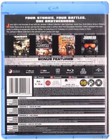 Jarhead Collection: Jarhead / Jarhead 2: Field of Fire / Jarhead 3: The Siege / Jarhead: Law of Return [4xBlu-Ray]