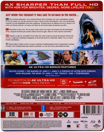 Jaws 2 (Szczęki 2) (steelbook) [Blu-Ray 4K]+[Blu-Ray]