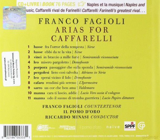 Franco Fagioli: Arias For Caffarelli (digibook) [CD]