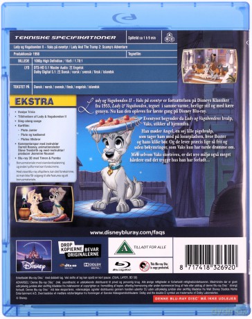 Lady and The Tramp II (Zakochany kundel 2: Przygody Chapsa) [Blu-Ray]