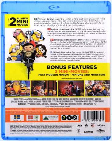 Minions: The Rise of Gru (Minionki 2: Wejście Gru) [Blu-Ray]