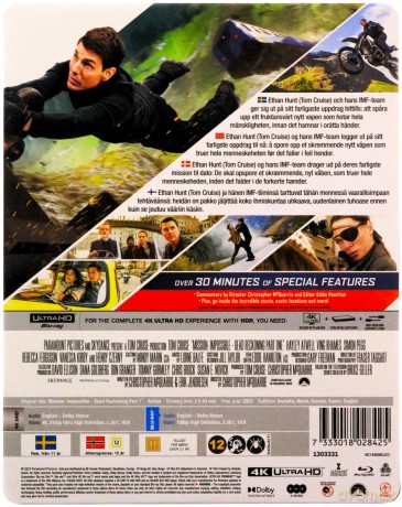Mission: Impossible - Dead Reckoning Part One (steelbook) [Blu-Ray 4K]+[Blu-Ray]