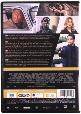 007 James Bond No Time To Die (Nie czas umierać) [DVD]