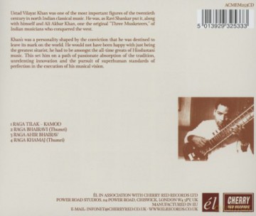Ustad Vilayat Khan: The Genius Of Vilayat Khan [CD]