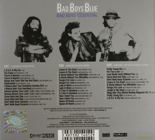 Bad Boys Blue: Essential (digipack) [3CD]