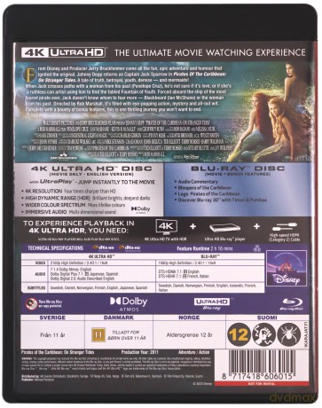 Pirates of the Caribbean: On Stranger Tides (Piraci z Karaibów: Na nieznanych wodach) [Blu-Ray 4K]+[Blu-Ray]