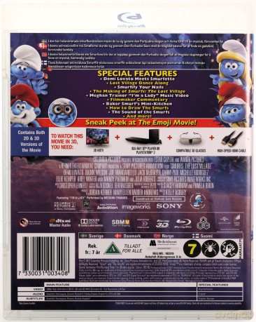 Smurfs: The Lost Village (Smerfy: Poszukiwacze zaginionej wioski) [Blu-Ray 3D]+[Blu-Ray]