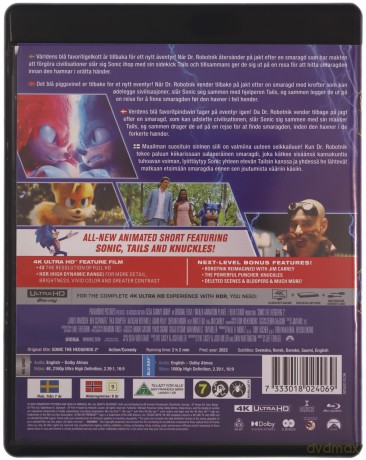 Sonic the Hedgehog 2 (Sonic 2. Szybki jak błyskawica) [Blu-Ray 4K]+[Blu-Ray]