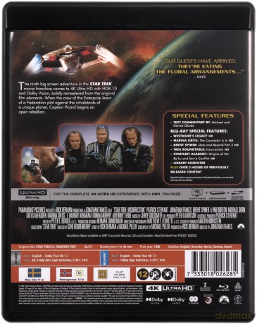 Star Trek: Insurrection (Star Trek: Rebelia) [Blu-Ray]