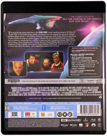Star Trek: Generations (Star Trek VII: Pokolenia) [Blu-Ray 4K]+[Blu-Ray]