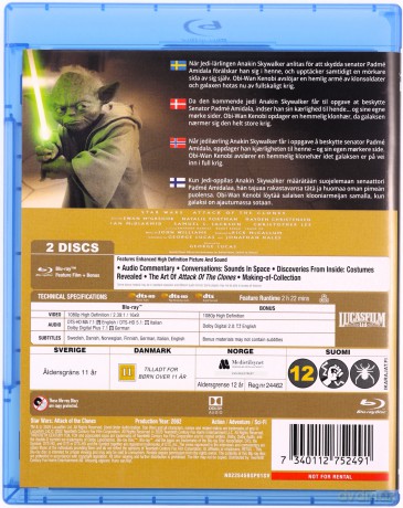 Star Wars: Episode II - Attack of the Clones (Gwiezdne wojny: Część II - Atak klonów) [2xBlu-Ray]