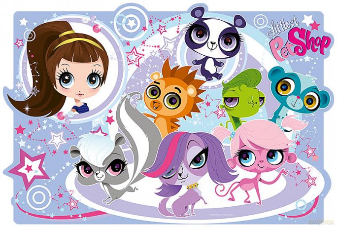TREFL 30 el. Maxi kontur - Przygody milusińskich zwierzątek (Littlest Pet Shop) (14409) [PUZZLE]