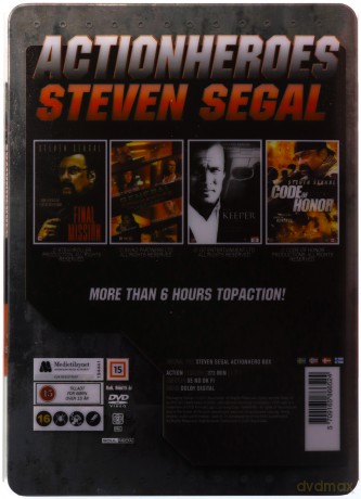 Steven Seagal: Action Heroes - Code of Honor / The Keeper / General Commander / Final Mission (Kodeks sprawiedliwego / Cena powrotu / Naczelny dowódca / Wyniszczenie) (steelbook) [BOX] [4DVD]