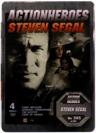 Steven Seagal: Action Heroes - Code of Honor / The Keeper / General Commander / Final Mission (Kodeks sprawiedliwego / Cena powrotu / Naczelny dowódca / Wyniszczenie) (steelbook) [BOX] [4DVD]