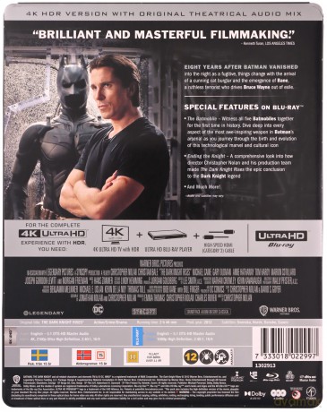 Mroczny Rycerz powstaje (steelbook) [Blu-Ray 4K]+[2xBlu-Ray]