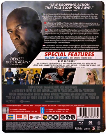 The Equalizer 3 (Bez litości 3. Ostatni rozdział) (steelbook) [Blu-Ray 4K]+[Blu-Ray]