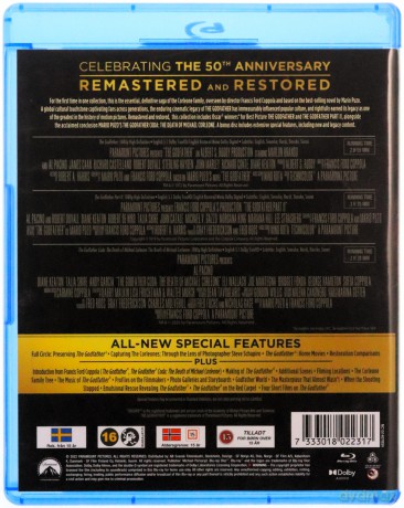 The Godfather Trilogy (Ojciec chrzestny 1-3) [3xBlu-Ray]