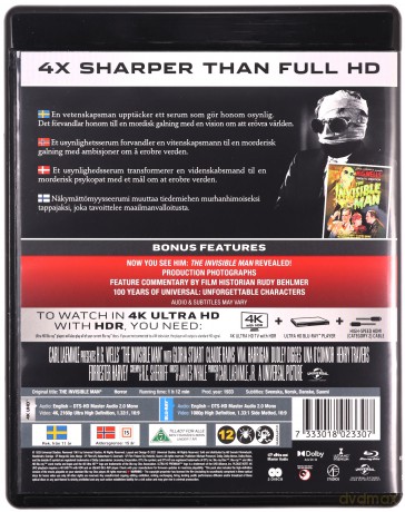 The Invisible Man (Niewidzialny człowiek) [Blu-Ray 4K]+[Blu-Ray]