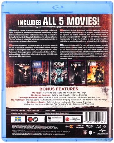 The Purge 1-5 (Noc oczyszczenia 1-5) [5xBlu-Ray]